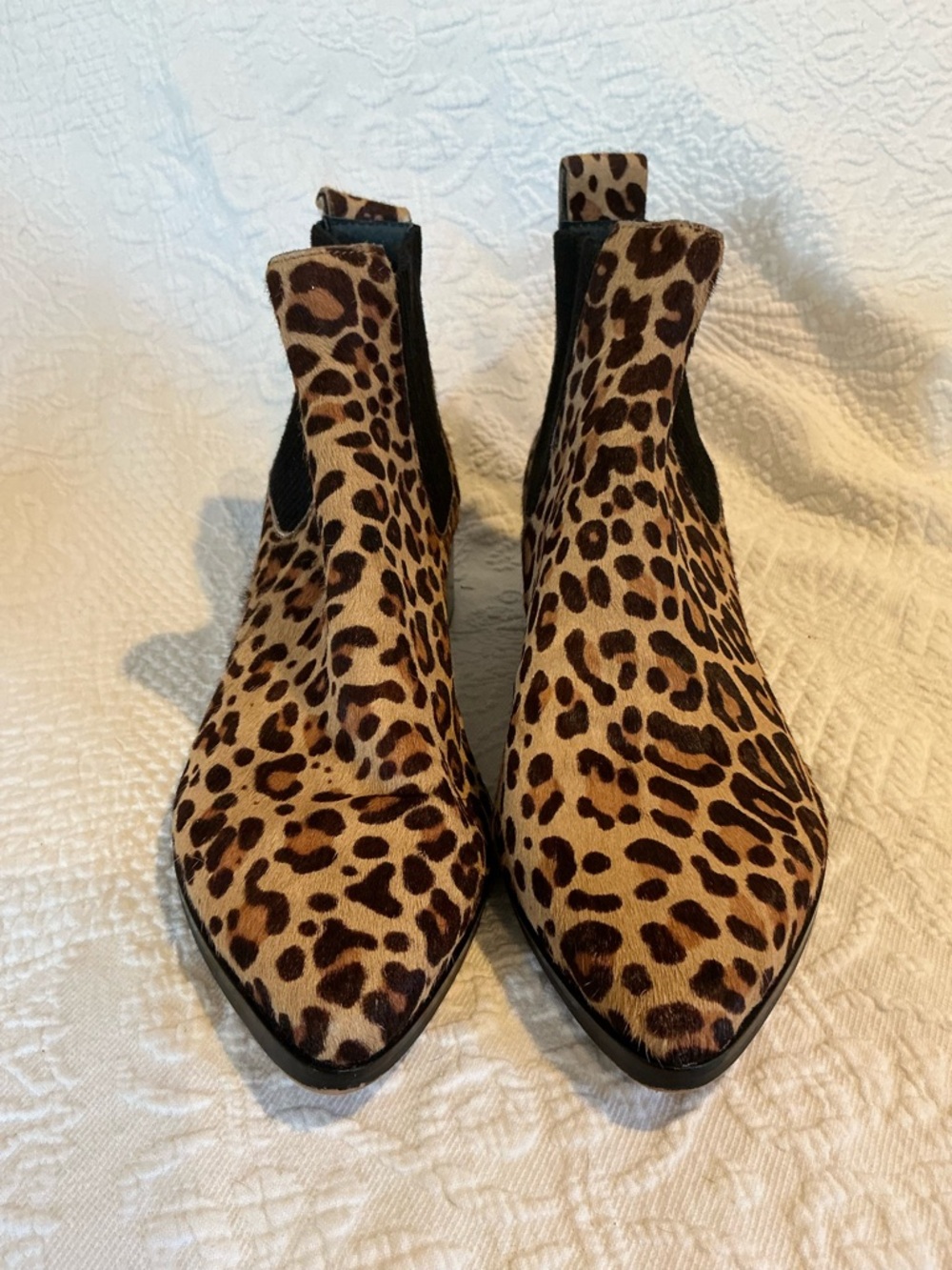 🤎 Dolce Vita Macie Leopard Print Bootie Cow Hair - Size 9.5 - Picture 4 of 7